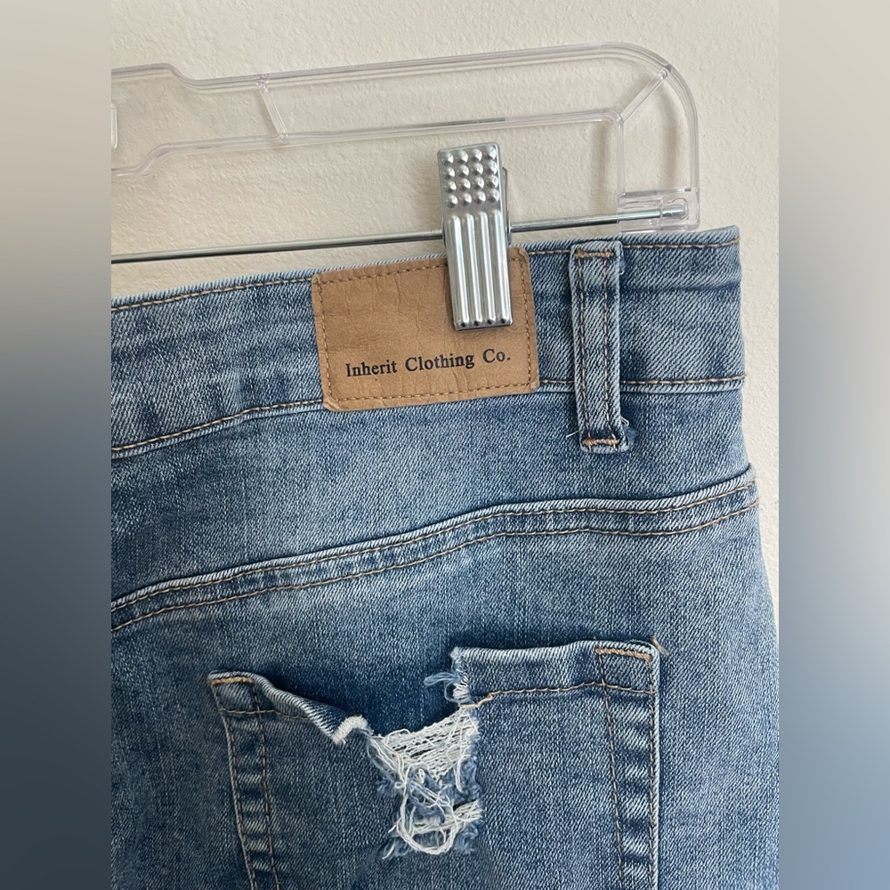 High Rise Denim Midi Skirt- EUC - Picture 5 of 6